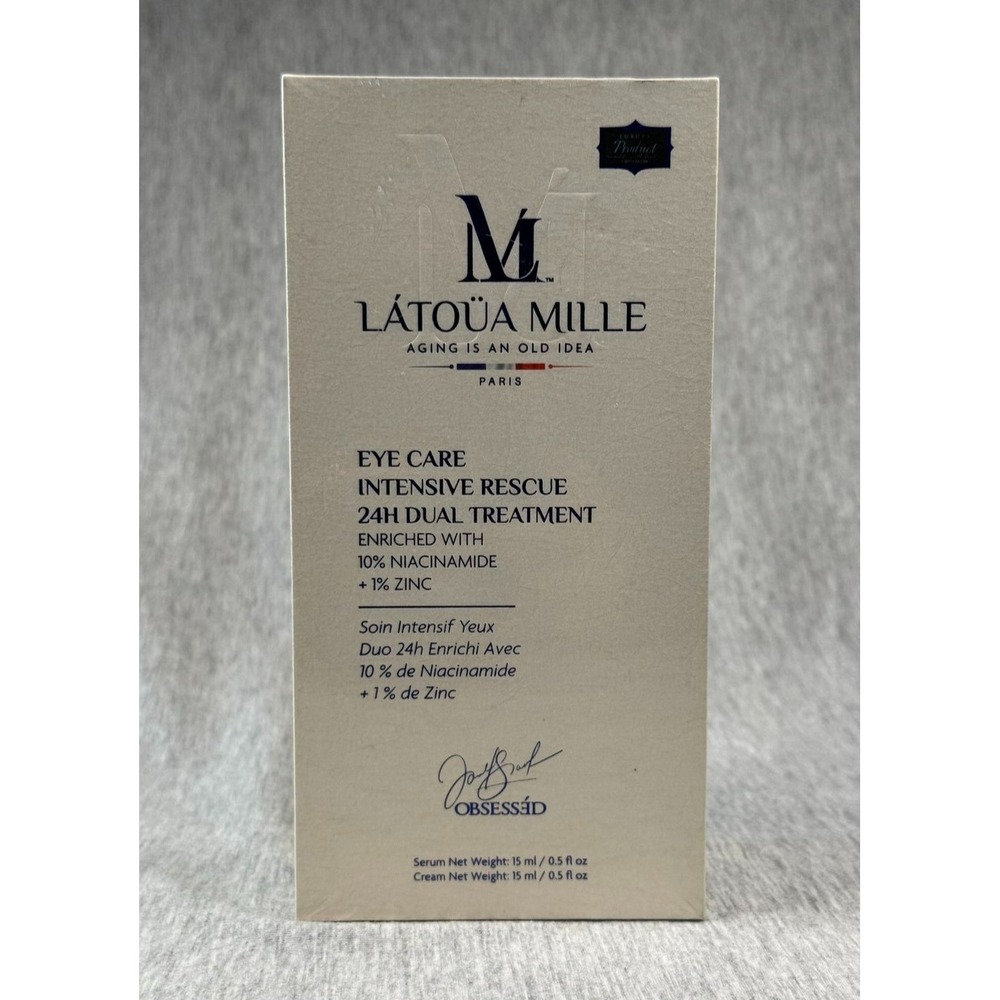 Latoua Mille Eye Care Intensive Rescue 24H‎ Dual Treatment 10% Niacinamide New